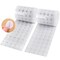 1200 Pieces (600 Pair Sets) 15mm Diameter Sticky Back Hook, Self Adhesive Dots Loop Tapes for DIY Crafts Office Classroom (White)